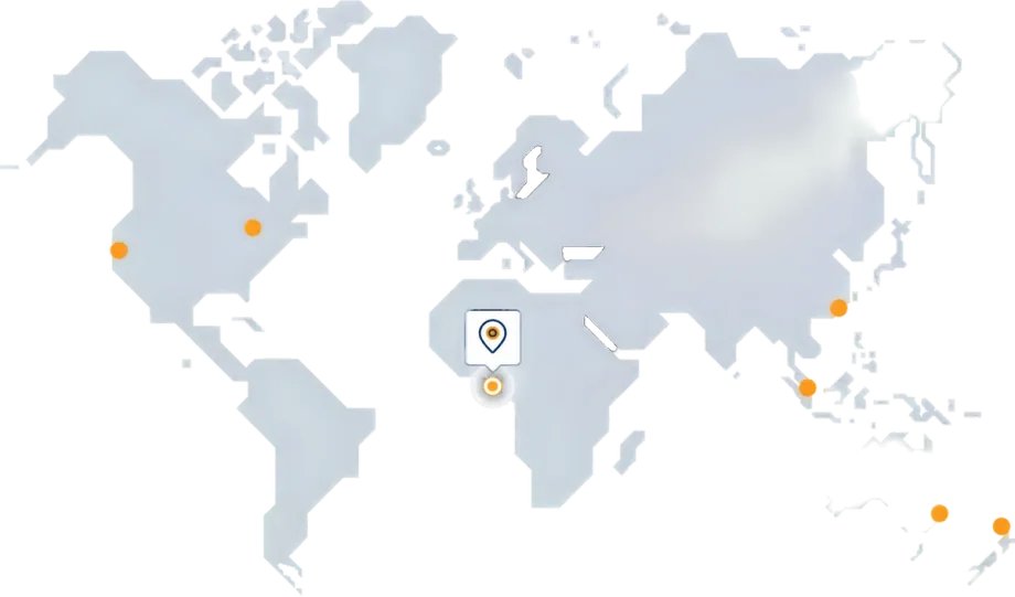 DADEY desk location map - Accra, Ghana